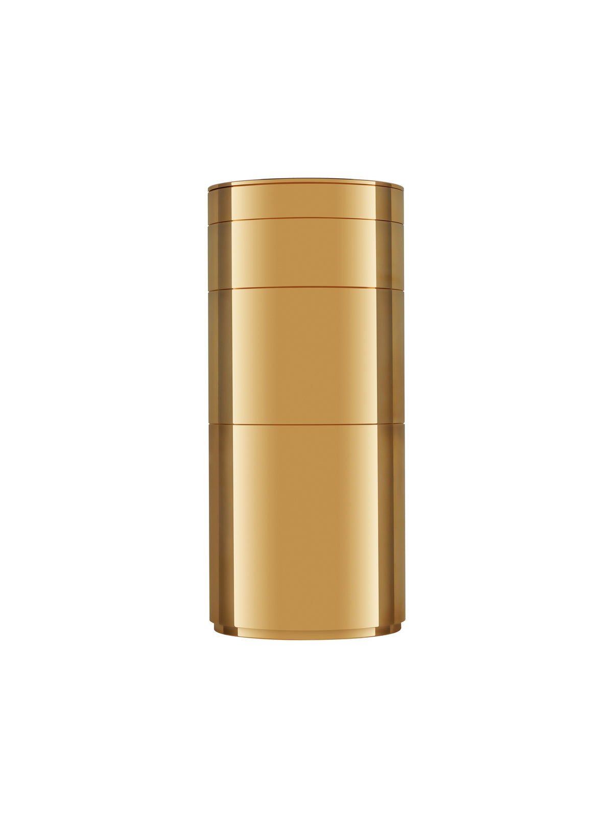 Silo brass stack, three-quarter view