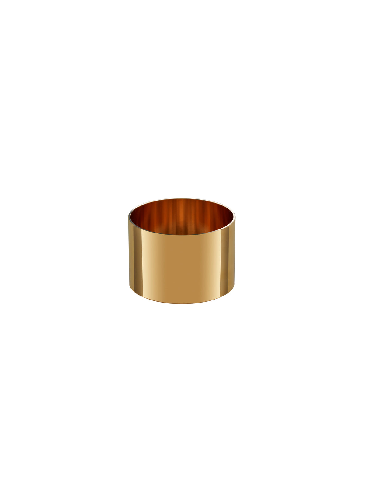 Silo brass 60mm container, three-quarter view