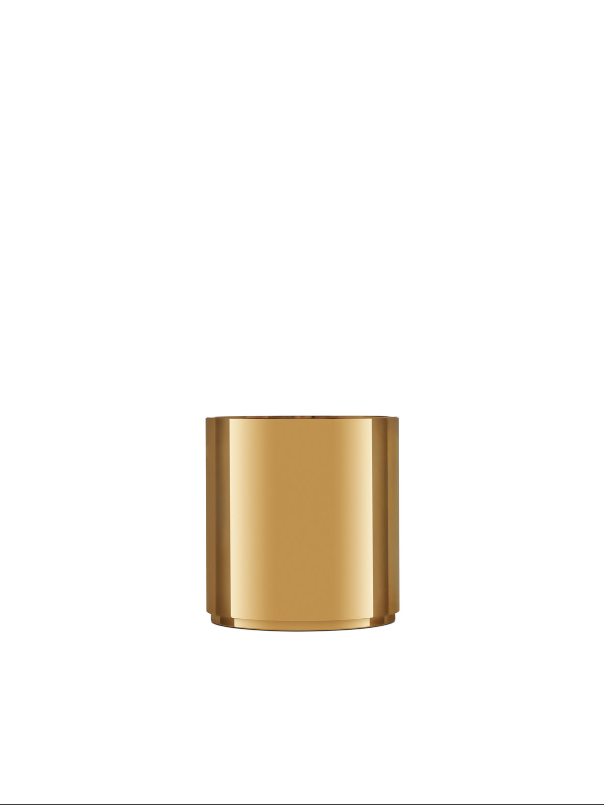 Silo brass 90mm container, front view